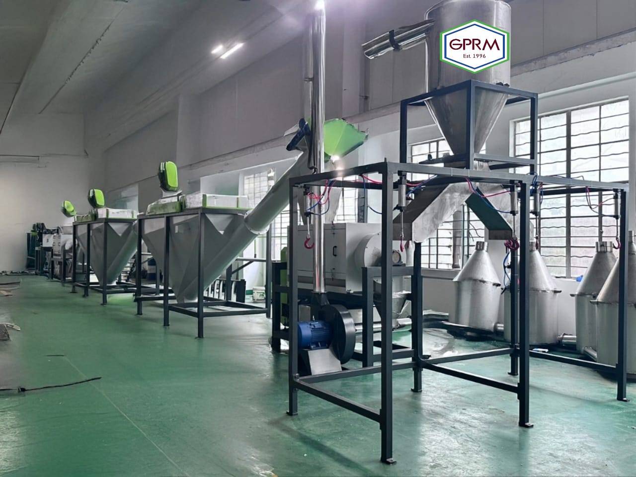 Large recycling line